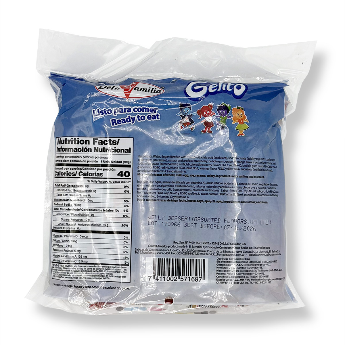 Gelito, Postre de Gel